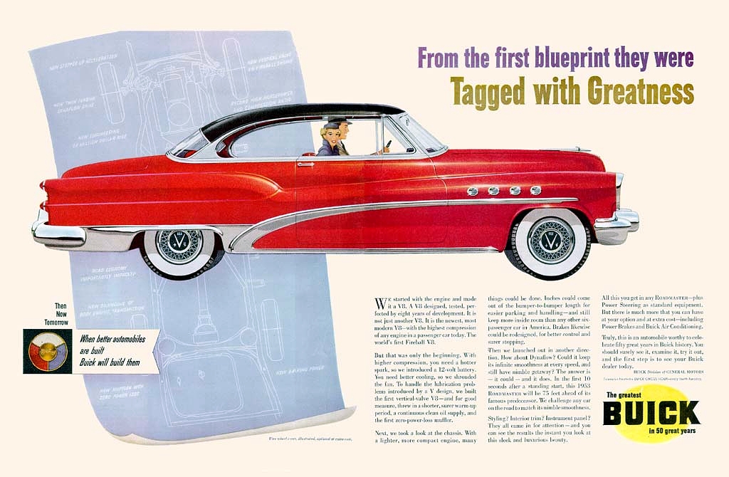 1953 Buick Auto Advertising